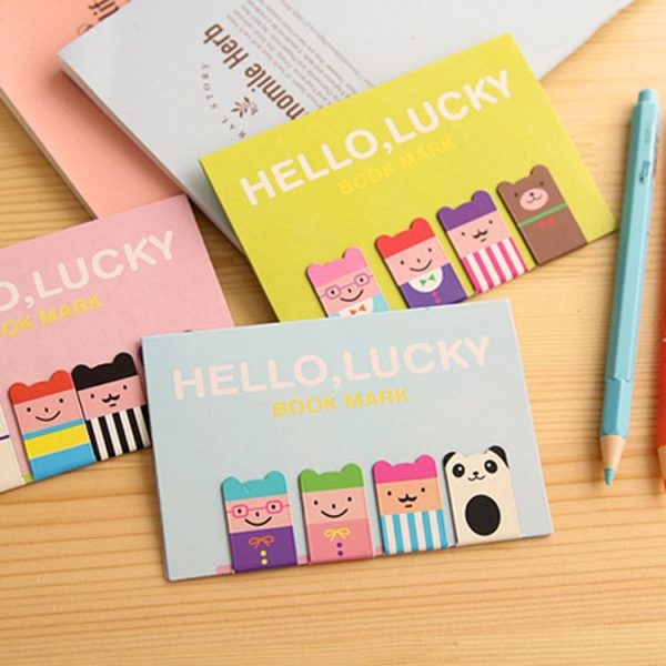 10 Sets Cartoon Metal Magnetic Bookmarks Office Supplies Stationery Gifts (Green) - Image 4
