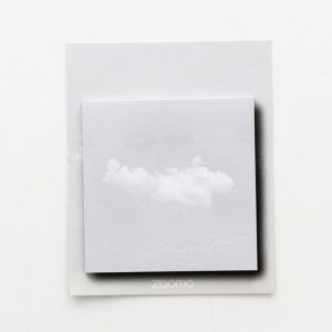 5 PCS Weather Series Cute Memo Pad Sticky Notes Bookmark (Gray bottom)