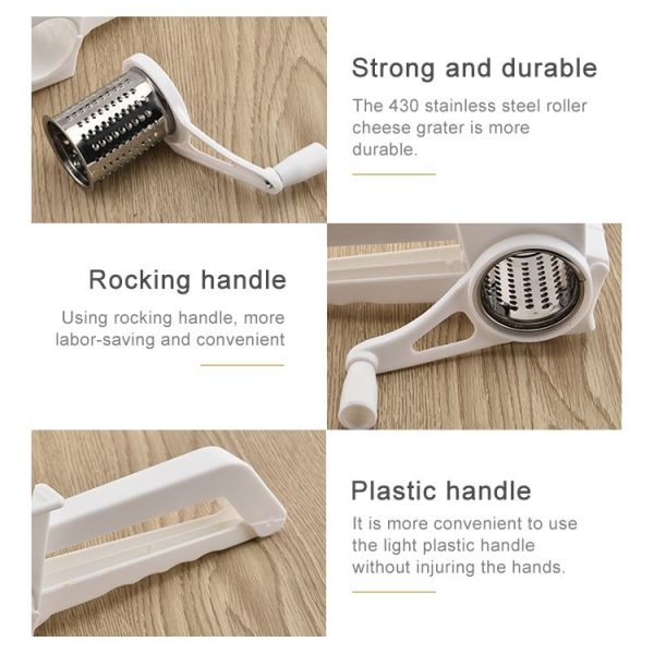 Cheese Hand-Cranked Rotary Grater Plastic Multi-Purpose Grater - Image 5