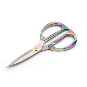 K82 Stainless Steel Alloy Scissors Multifunctional Household Powerful Diamond Scissors (Color Titanium)