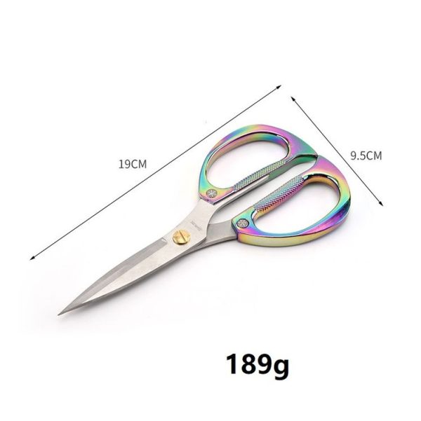 K82 Stainless Steel Alloy Scissors Multifunctional Household Powerful Diamond Scissors (Color Titanium) - Image 3