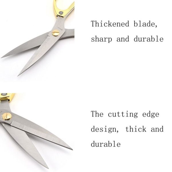 K82 Stainless Steel Alloy Scissors Multifunctional Household Powerful Diamond Scissors (Color Titanium) - Image 5