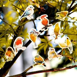 2 PCS Robin Sticker Sticker Handbook Album Item Decoration Sealing Sticker