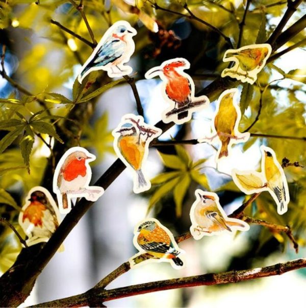 2 PCS Robin Sticker Sticker Handbook Album Item Decoration Sealing Sticker
