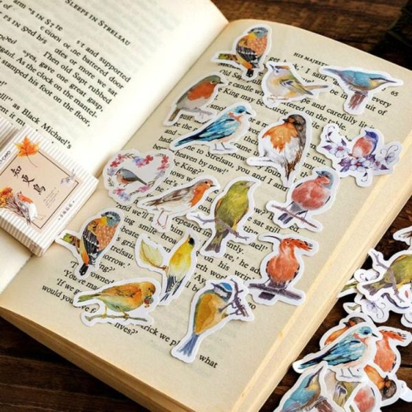2 PCS Robin Sticker Sticker Handbook Album Item Decoration Sealing Sticker - Image 3