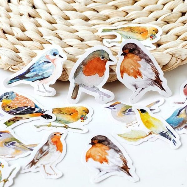 2 PCS Robin Sticker Sticker Handbook Album Item Decoration Sealing Sticker - Image 4