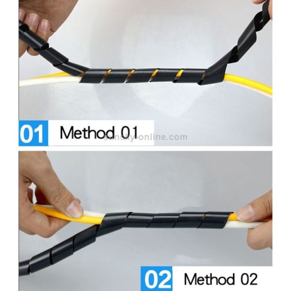Wire Protection Tape Insulated Winding Tube, Model: 20mm / 3m Length (Black) - Image 5
