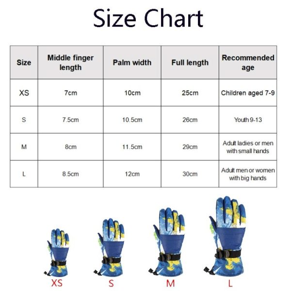Unisex Skiing Riding Winter Outdoor Sports Touch Screen Thickened Splashproof Windproof Warm Gloves, Size: L (Narcissus) - Image 10