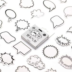 2pcs White Bubble Memo Pad Diary Stickers Pack