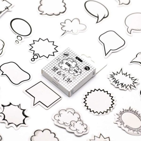 2pcs White Bubble Memo Pad Diary Stickers Pack