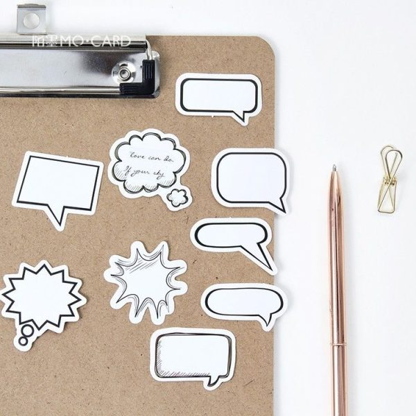 2pcs White Bubble Memo Pad Diary Stickers Pack - Image 4