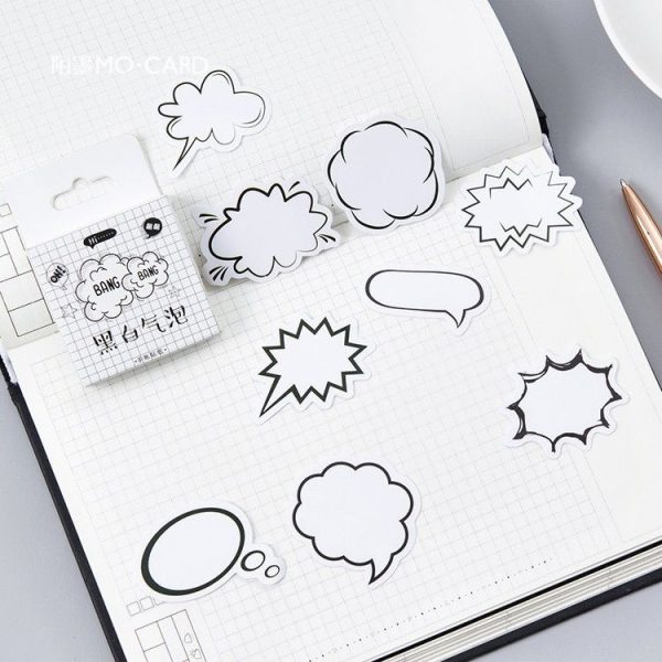 2pcs White Bubble Memo Pad Diary Stickers Pack - Image 5