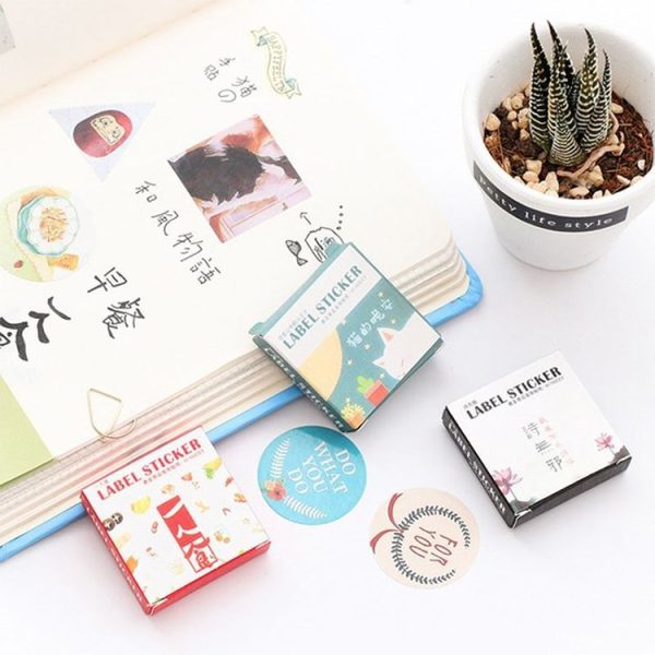 3 Sets Cartoon Series Sticker Album Scrap Stamp Sticker Stationery School Supplies (Flower dream set) - Image 3