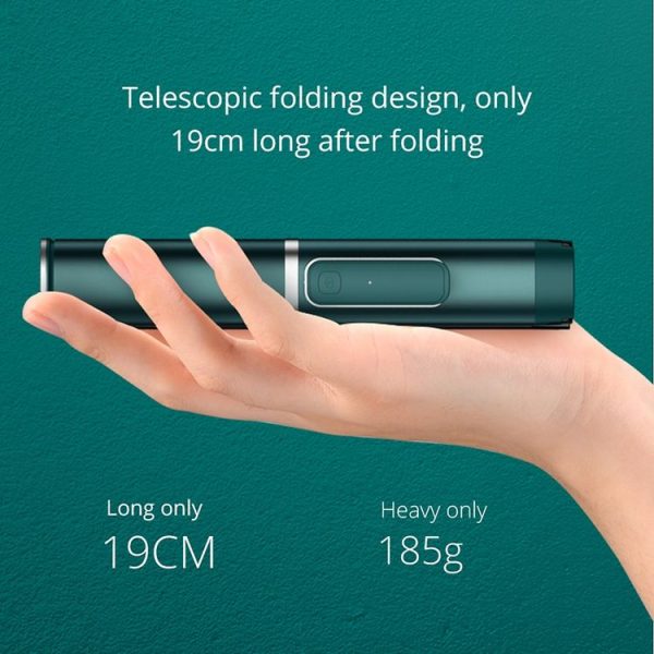 H1 Wireless Mobile Phone Selfie Stick Concealed Tripod Telescopic Live Stand (Fluorescent Green) - Image 7