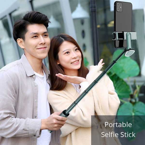 H1 Wireless Mobile Phone Selfie Stick Concealed Tripod Telescopic Live Stand (Fluorescent Green) - Image 9