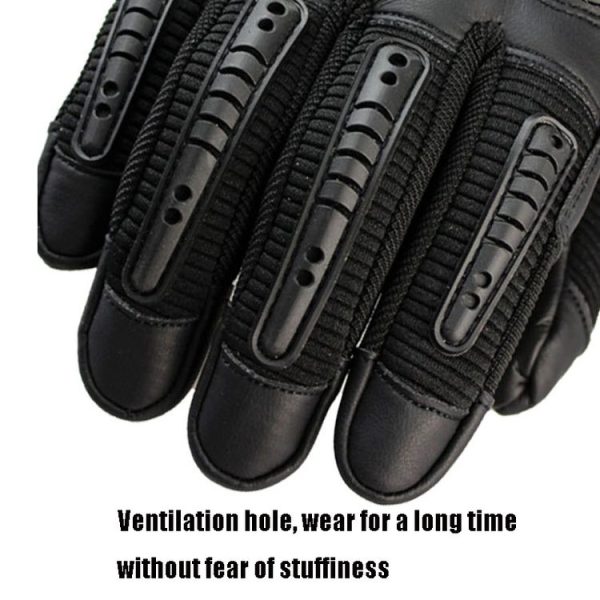 A16 Outdoor Cycling Sports Fitness Mountaineering Motorcycle Gloves, Size: S (Black) - Image 4