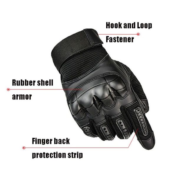 A16 Outdoor Cycling Sports Fitness Mountaineering Motorcycle Gloves, Size: XL (Black) - Image 3