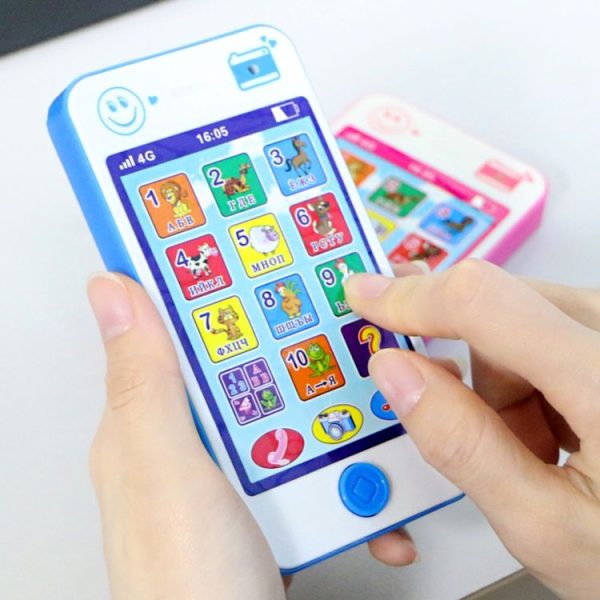 Toys Children Educational Simulation Music Mobile Phone Toy Gift (Blue) - Image 3