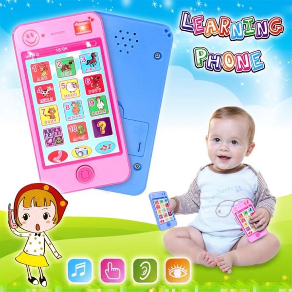 Toys Children Educational Simulation Music Mobile Phone Toy Gift (Blue) - Image 5