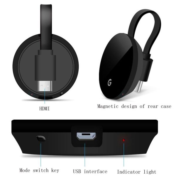 G7 Wireless Display Dongle Adapter MiraScreen Dongle Streaming Media Player HDTV Stick for Google Chromecast - Image 5