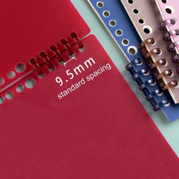 KW-TRIO5 10pcs Grommet Binder Segmented Plastic Binding Rings, Size: 10mm (Transparent White) - Image 6