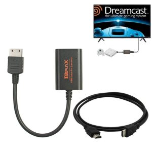 Bitfunx HD-001 Game Console HDMI Video Converter Conversion Cable for Dreamcast