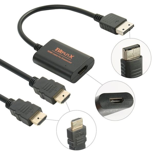 Bitfunx HD-001 Game Console HDMI Video Converter Conversion Cable for Dreamcast - Image 3