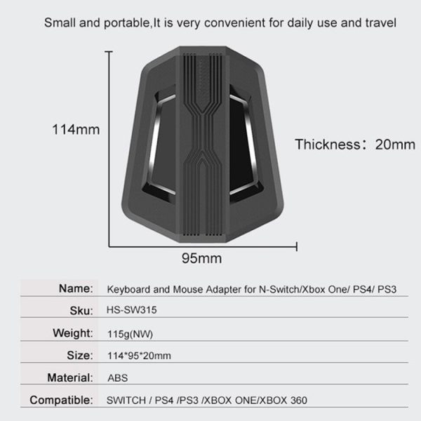 Keyboard And Mouse Converter For PS4 / Switch / PS4 Pro / XBOX ONE (Support Audio Models) - Image 5