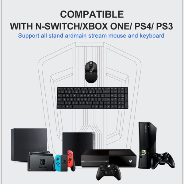 Keyboard And Mouse Converter For PS4 / Switch / PS4 Pro / XBOX ONE (Support Audio Models) - Image 9
