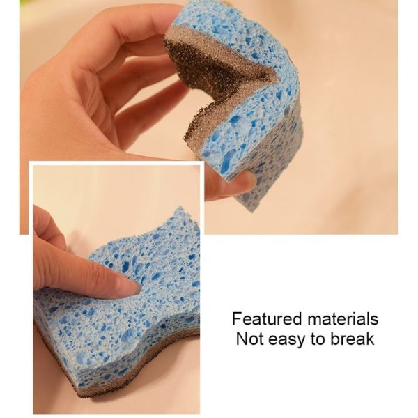 6 PCS Household Cleaning Sponge Kitchen Scouring Pad (Green) - Image 4