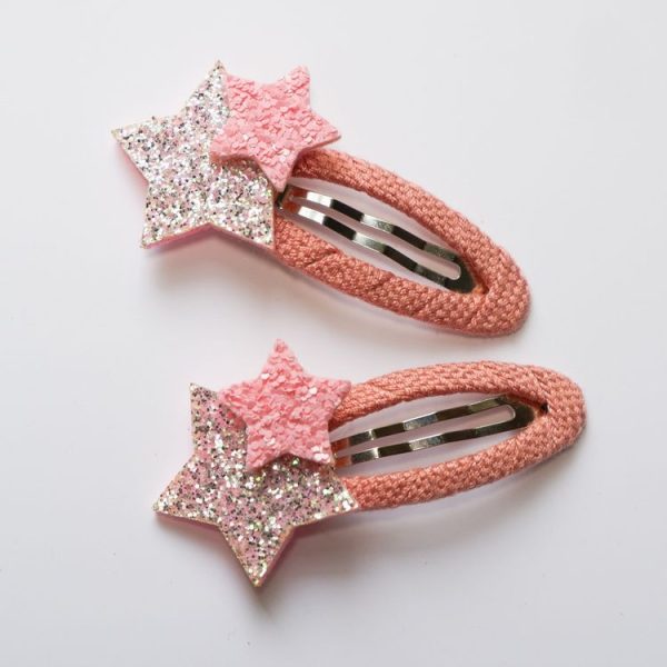 Christmas Hair Accessories Antlers Headband And Little Angel Hairpin Hair Band Combination Set (Pink) - Image 6