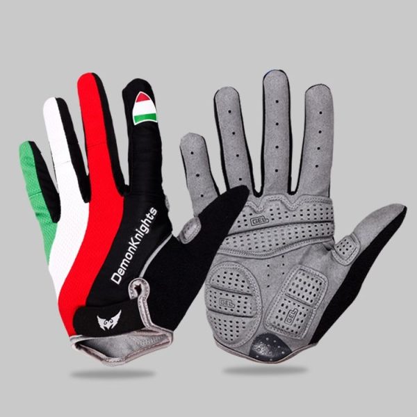 DemonKnights Cycling Gloves Full Finger Bicycle Gloves Outdoor Sports Equipment, Size: M (Azzurri) - Image 2
