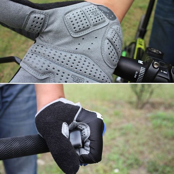 DemonKnights Cycling Gloves Full Finger Bicycle Gloves Outdoor Sports Equipment, Size: M (Azzurri) - Image 7