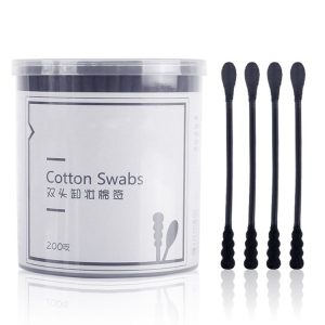 Disposable Spiral Makeup Cotton Swab Portable Cleaning Makeup Tool