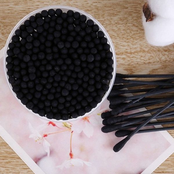 Disposable Spiral Makeup Cotton Swab Portable Cleaning Makeup Tool - Image 2