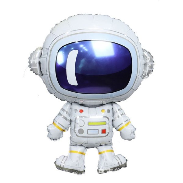 Astronaut Theme Birthday Balloon Decoration Set Starry Sky Rocket Aluminum Film Balloon Children Party Decoration, Style: Set 3 - Image 3