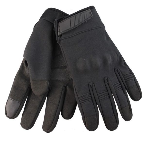 A24 Windproof Anti-Skid Wear-Resistant Warm Gloves For Outdoor Motorcycle Riding, Size: M (Black) - Image 2
