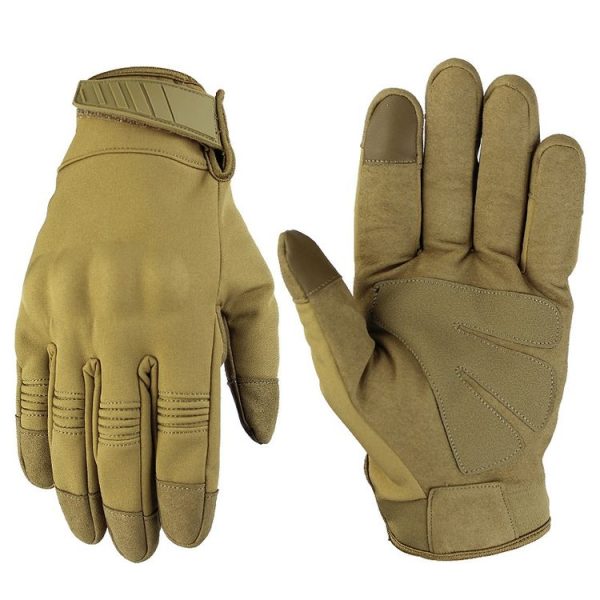 A24 Windproof Anti-Skid Wear-Resistant Warm Gloves For Outdoor Motorcycle Riding, Size: M (Black) - Image 5
