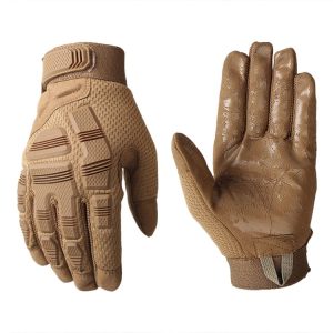 B33 Outdoor Mountaineering Riding Anti-Skid Protective Motorcycle Gloves, Size: L (Brown)