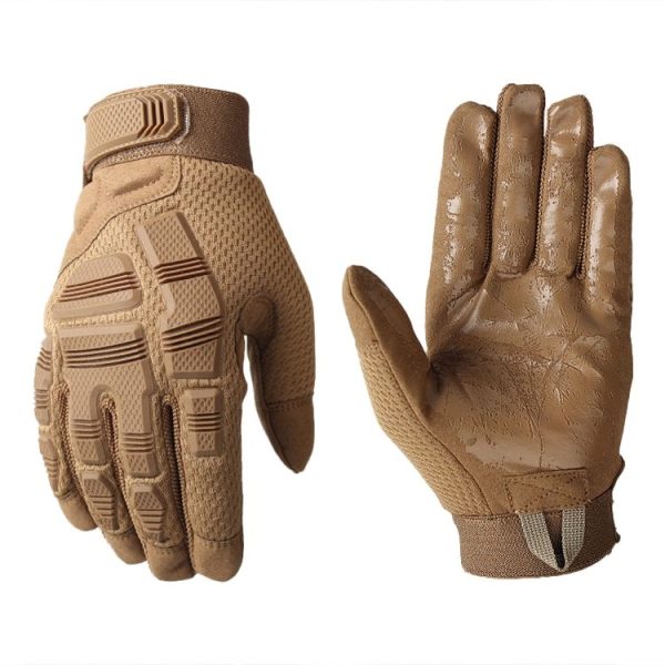 B33 Outdoor Mountaineering Riding Anti-Skid Protective Motorcycle Gloves, Size: L (Brown)