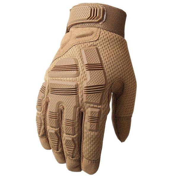 B33 Outdoor Mountaineering Riding Anti-Skid Protective Motorcycle Gloves, Size: L (Brown) - Image 2