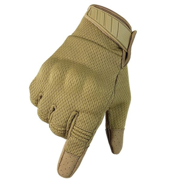 A30 Outdoor Cycling Motorcycle Non-Slip Breathable Mountaineering Climbing Sports Gloves, Size: M (Brown)