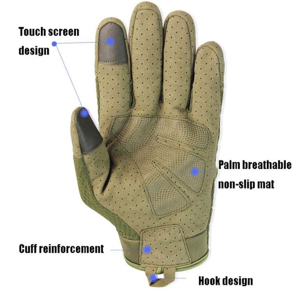 A30 Outdoor Cycling Motorcycle Non-Slip Breathable Mountaineering Climbing Sports Gloves, Size: XL (Brown) - Image 3
