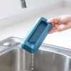Kitchen Multifunctional Three-Hole Invisible Knife Holder Hollow Drain Kitchenware Storage Rack (Dark Blue) - Image 6
