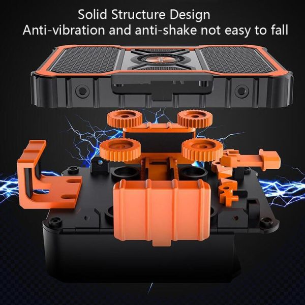 Motorcycle Bracket Electric Bicycle Riding Mobile Phone Bracket Takeaway Rider Navigation Shockproof Bracket, Style: Handlebar Installation (Green) - Image 5