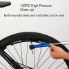 CYCLINGBOX Hand Push Portable Mini Aluminum Alloy Bicycle Pump Basketball Inflatable Tube (Blue) - Image 3