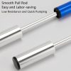 CYCLINGBOX Hand Push Portable Mini Aluminum Alloy Bicycle Pump Basketball Inflatable Tube (Blue) - Image 5