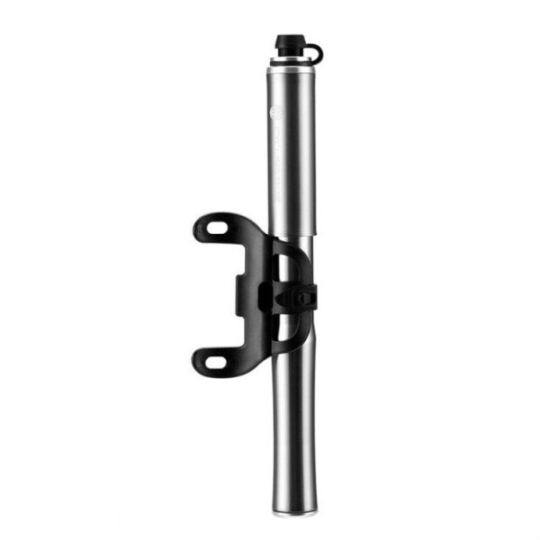 CYCLINGBOX Bicycle Pump Portable Universal Hidden Telescopic Hose Aluminum Alloy Pump (Titanium) - Image 2