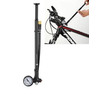 CYCLINGBOX Electric Bicycle Mountain Bike Pump With Handle Extension Hose Portable Basketball Charging Bicycle Riding Supplies Accessories (Black)