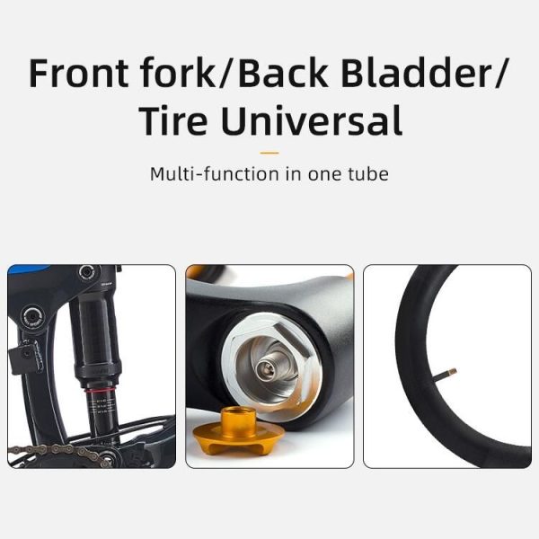 CYCLINGBOX Electric Bicycle Mountain Bike Pump With Handle Extension Hose Portable Basketball Charging Bicycle Riding Supplies Accessories (Black) - Image 6